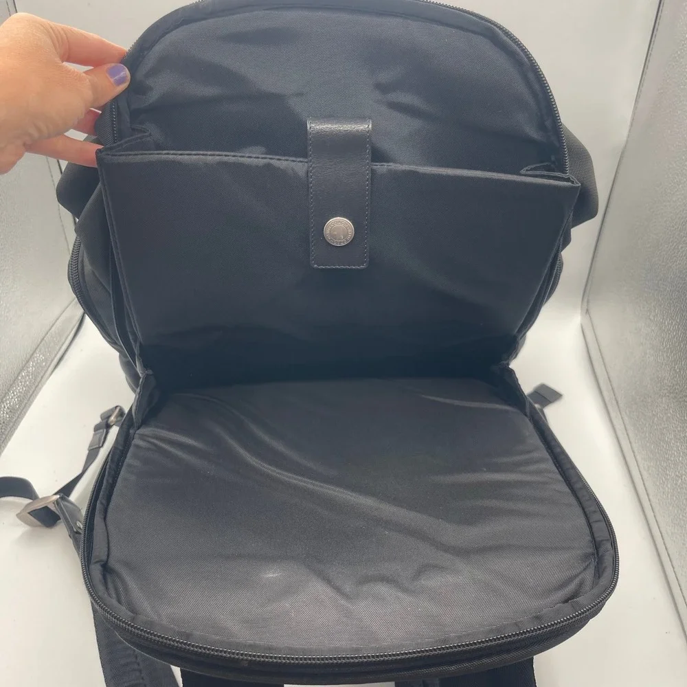 Coach Voyager Black Nylon Leather Trim Backpack Rucksack Travel Laptop Bag Gorp